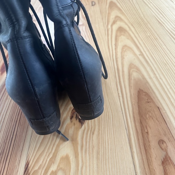 Sorel  black leather wedge Joan of Arctic Bootie - Picture 4 of 7